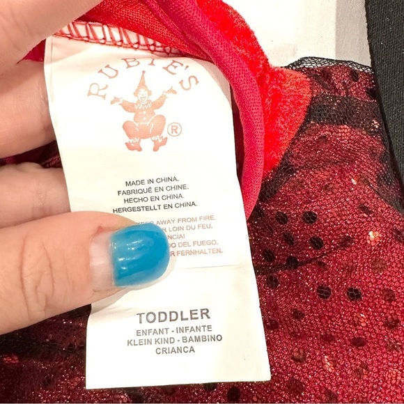 Rubies Opus Collection Little Devil Infant Toddler 4pc Halloween Cosplay Costume - Picture 6 of 10